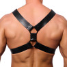 The Red Harness Harnais en cuir Right Noir